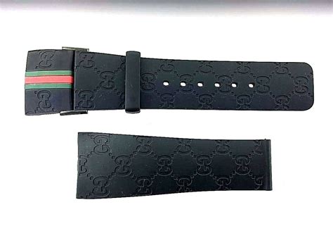 gucci mens watch rubber band|Gucci leather pull string strap.